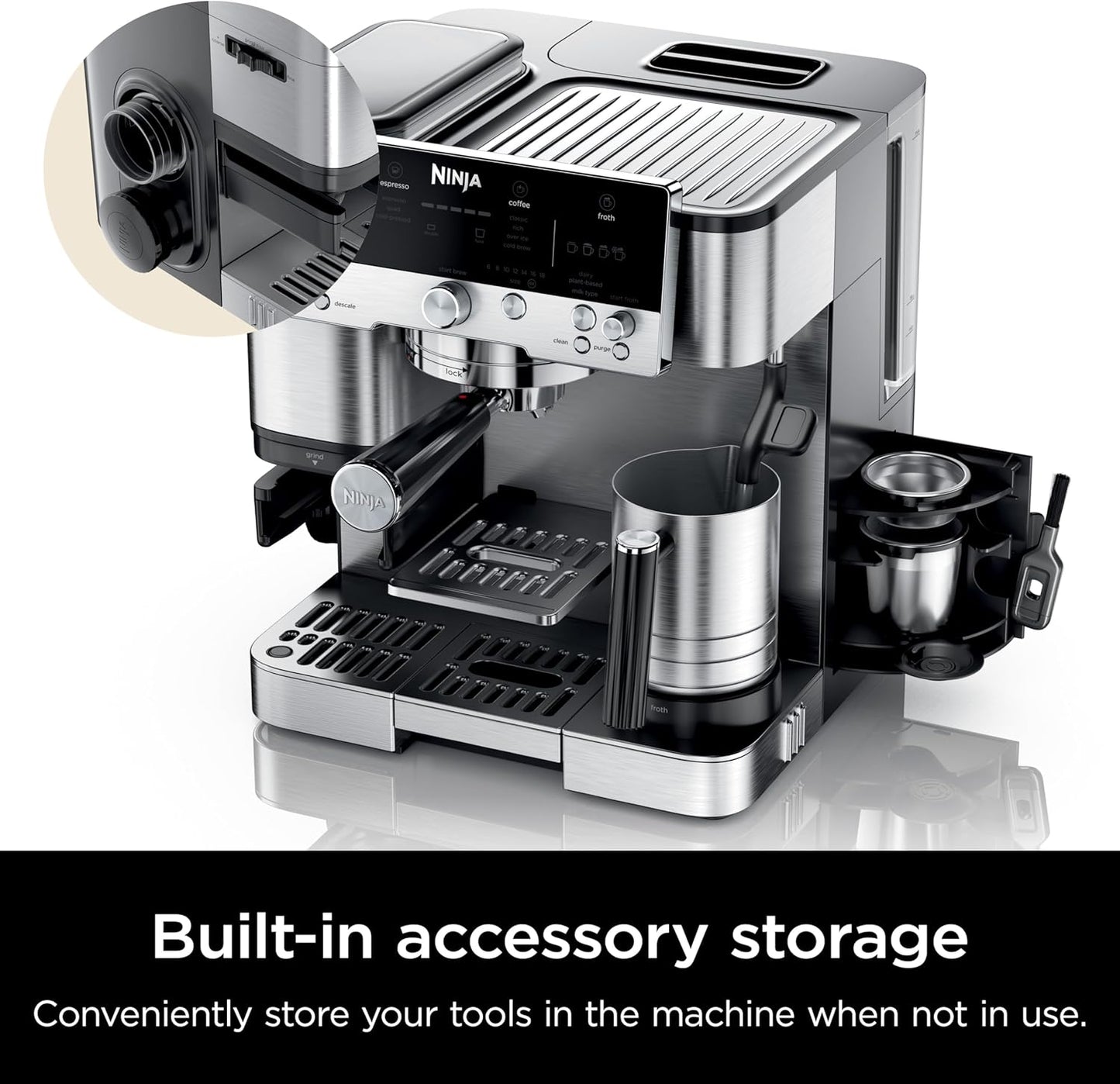 Ninja Luxe™ Café Premier 3 in 1 Espresso Drip Coffee & Cold Brew Maker