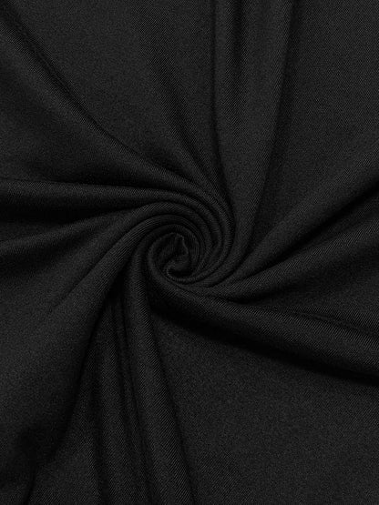 Women's Long Sleeve Bodycon Maxi Dress – Minimalist Scoop Neck